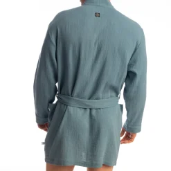 L'Homme invisible Robes De Chambre-Robe de Chambre Palm Spring Bleu Alizé