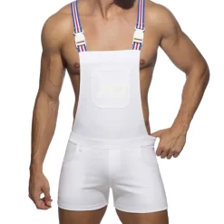 Addicted Salopettes-Salopette AD Coton Blanc