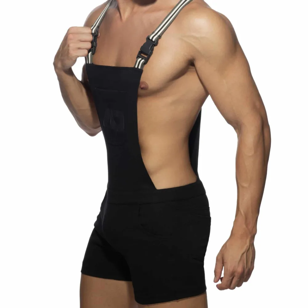 Addicted Salopettes-Salopette AD Coton Noir