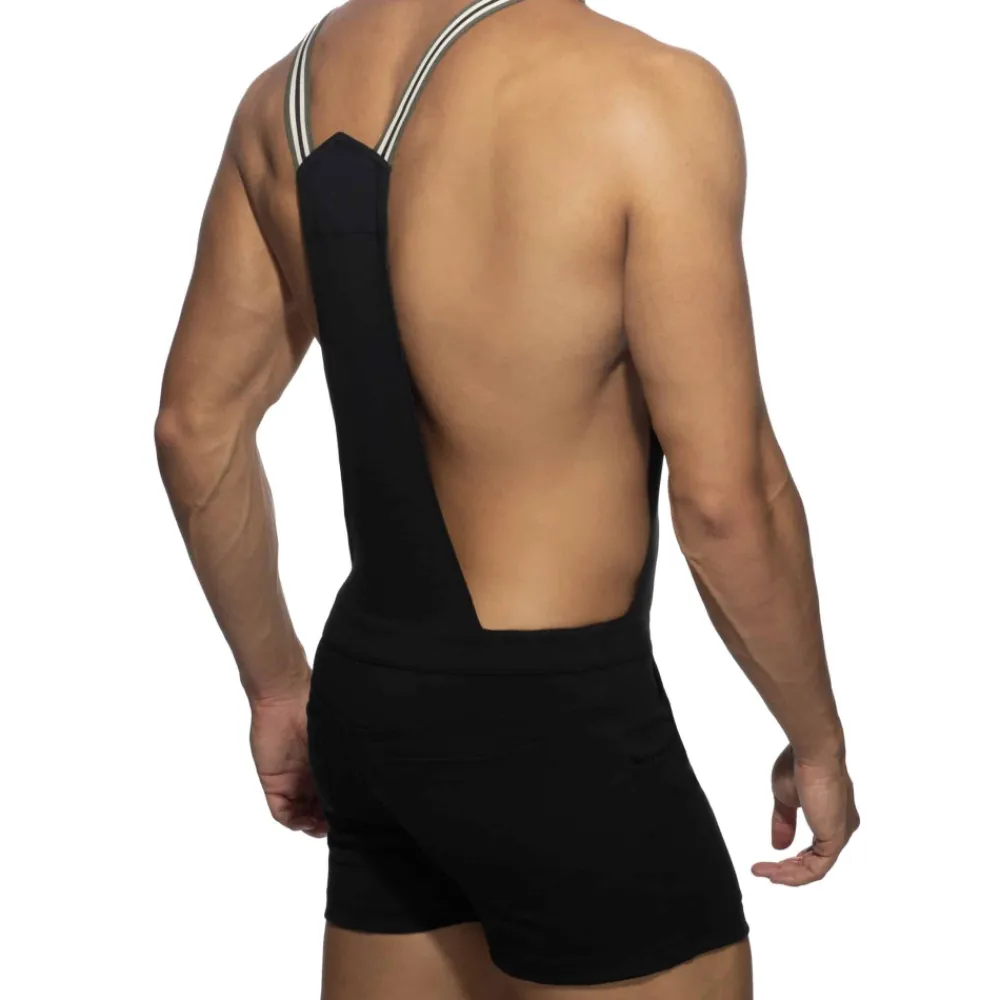 Addicted Salopettes-Salopette AD Coton Noir