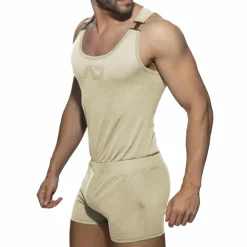 Addicted Bodys Sport|Salopettes-Salopette AD Flame Beige