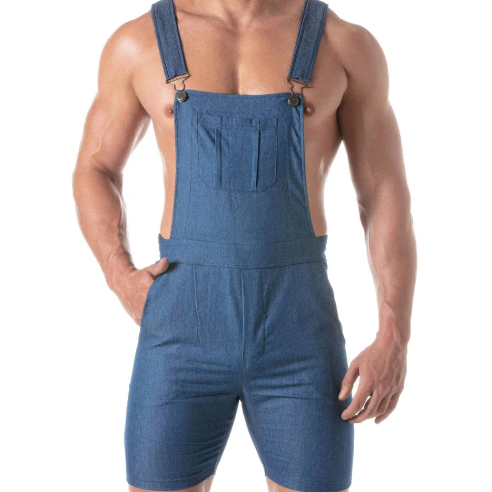 TOF Paris Salopettes|Jeans-Salopette en Denim Léger Bleu