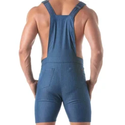 TOF Paris Salopettes|Jeans-Salopette en Denim Léger Bleu