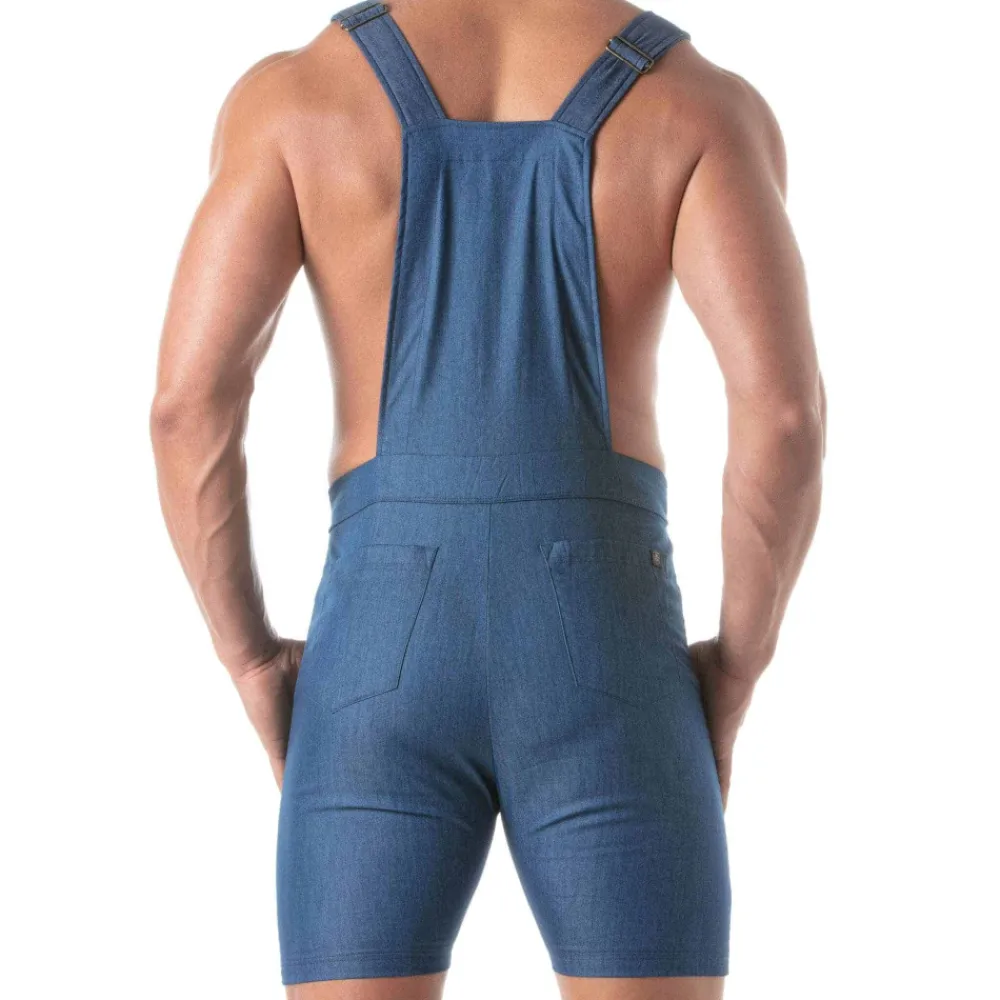 TOF Paris Salopettes|Jeans-Salopette en Denim Léger Bleu