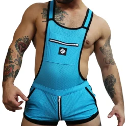 Breedwell Tenues Sexy|Salopettes-Salopette Futura Bleu Turquoise