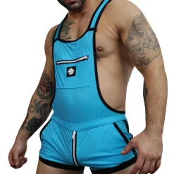 Breedwell Tenues Sexy|Salopettes-Salopette Futura Bleu Turquoise