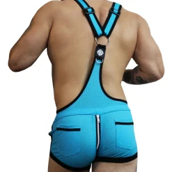 Breedwell Tenues Sexy|Salopettes-Salopette Futura Bleu Turquoise