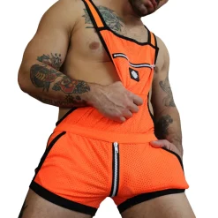 Breedwell Tenues Sexy|Salopettes-Salopette Futura Orange Fluo