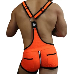 Breedwell Tenues Sexy|Salopettes-Salopette Futura Orange Fluo