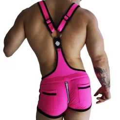 Breedwell Tenues Sexy|Salopettes-Salopette Futura Rose Fluo