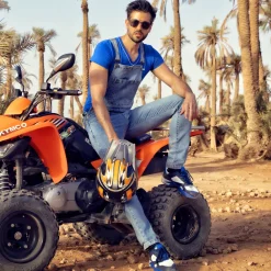 SKU Jeans Fesses Rondes|Fesses Rondes-Salopette Longue Jeans Bleu Indigo