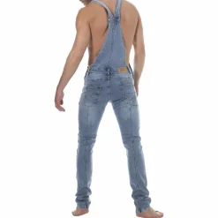 SKU Jeans Fesses Rondes|Fesses Rondes-Salopette Longue Jeans Bleu Indigo