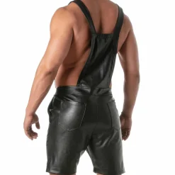 TOF Paris Tenues Sexy|Salopettes-Salopette Mi-Cuisses Kinky Noir