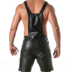 TOF Paris Tenues Sexy|Salopettes-Salopette Mi-Cuisses Kinky Noir