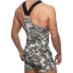 Addicted Salopettes-Salopette Tropicana Kaki