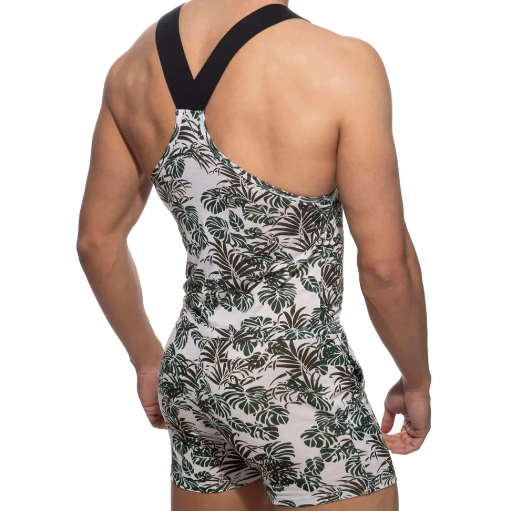 Addicted Salopettes-Salopette Tropicana Kaki