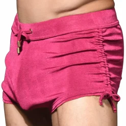 Andrew Christian Shorts-Short Ajustable Sensual Rib Magenta