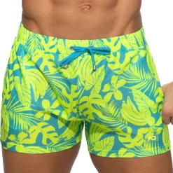 Addicted Shorts-Short Calatheas Jaune Fluo