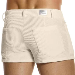 Modus Vivendi Shorts-Short Corduroy Blanc Cassé