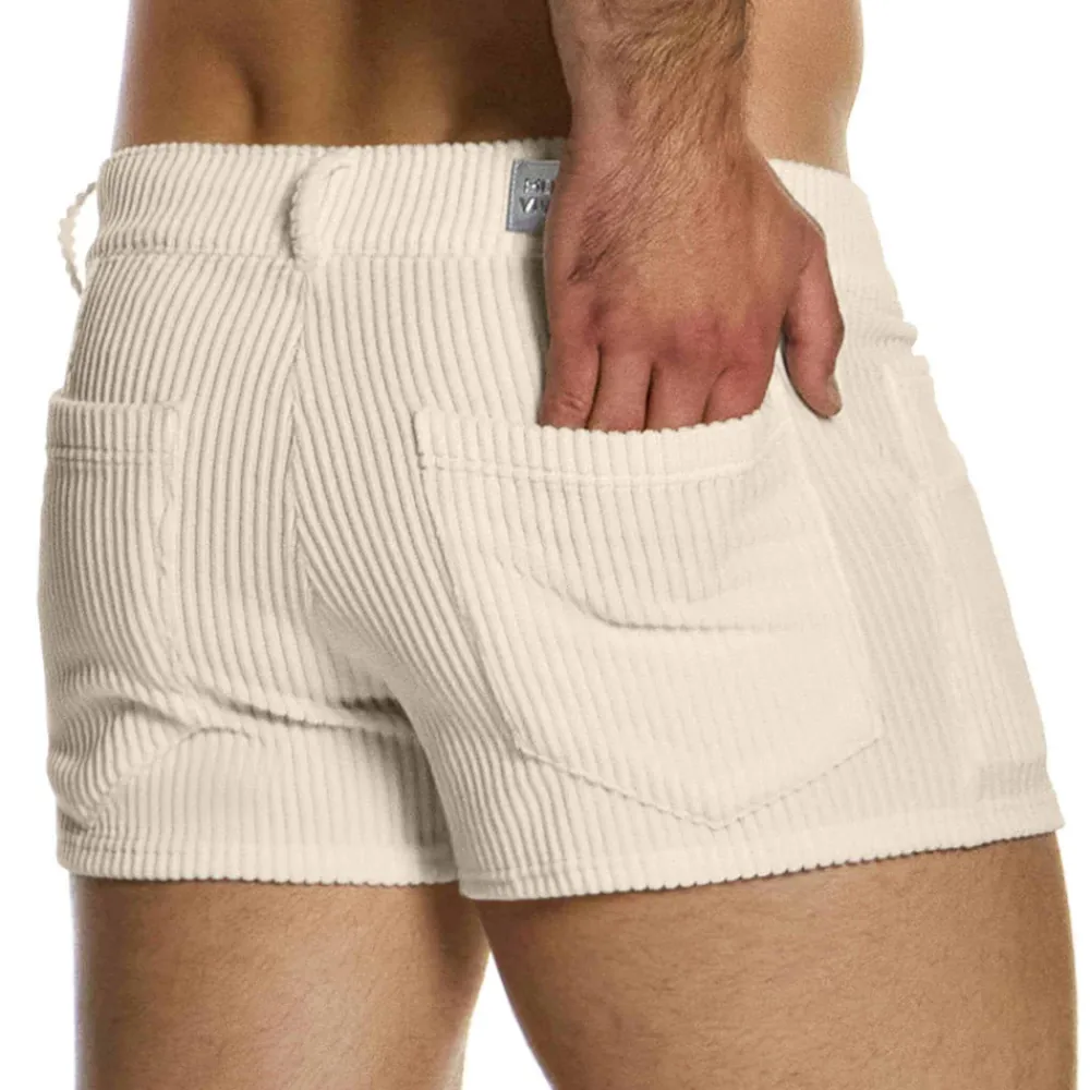 Modus Vivendi Shorts-Short Corduroy Blanc Cassé