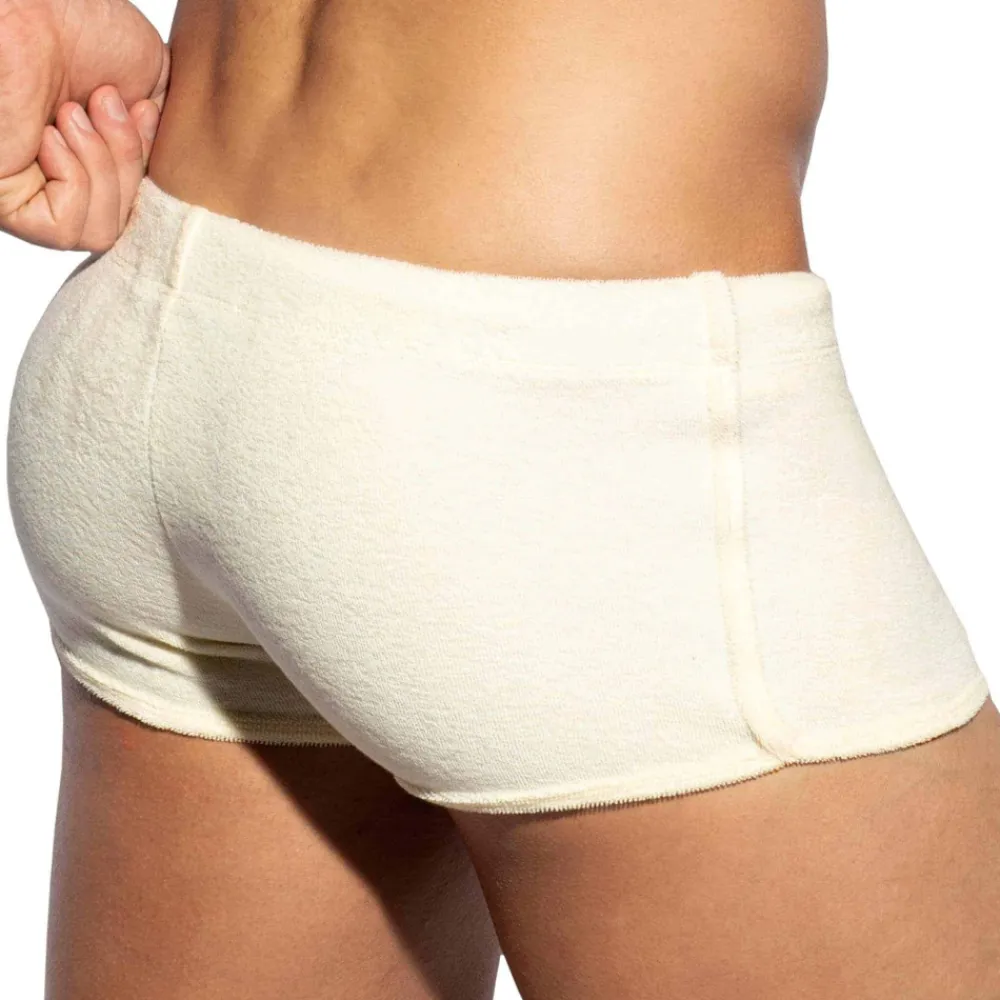 ES Collection Shorts / Caleçons|Shorts-Short Coton Eponge Ivoire