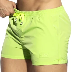 ES Collection Shorts De Bain-Short de Bain à Rayures Fines Citron Vert