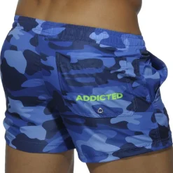 Addicted Shorts De Bain-Short de Bain Camouflage Marine