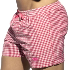 ES Collection Shorts De Bain-Short de Bain Chess Fuchsia