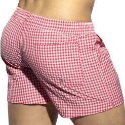 ES Collection Shorts De Bain-Short de Bain Chess Fuchsia