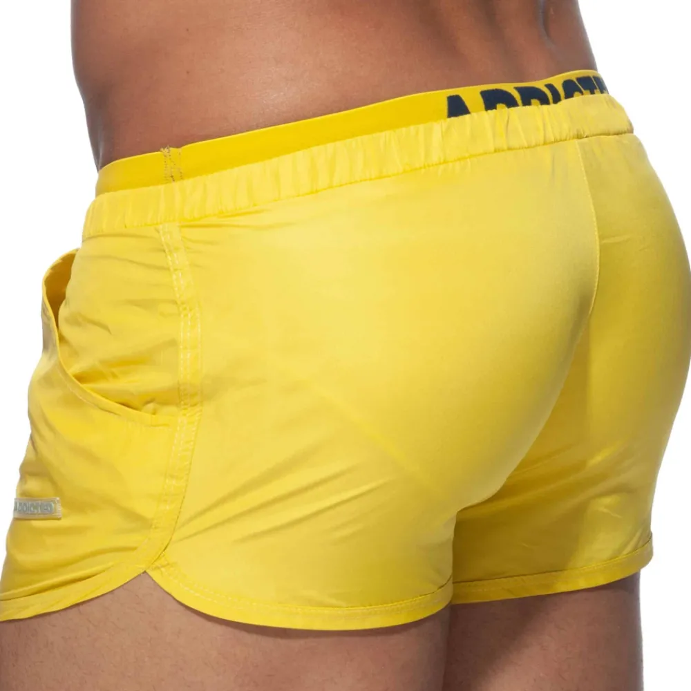 Addicted Shorts De Bain-Short de Bain Double Waistband Jaune