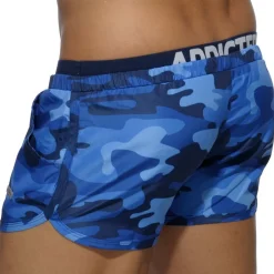 Addicted Shorts De Bain-Short de Bain Double Waistband Camouflage Marine