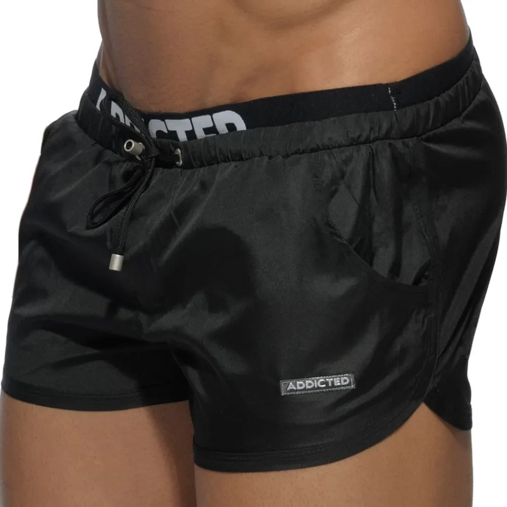 Addicted Shorts De Bain-Short de Bain Double Waistband Noir