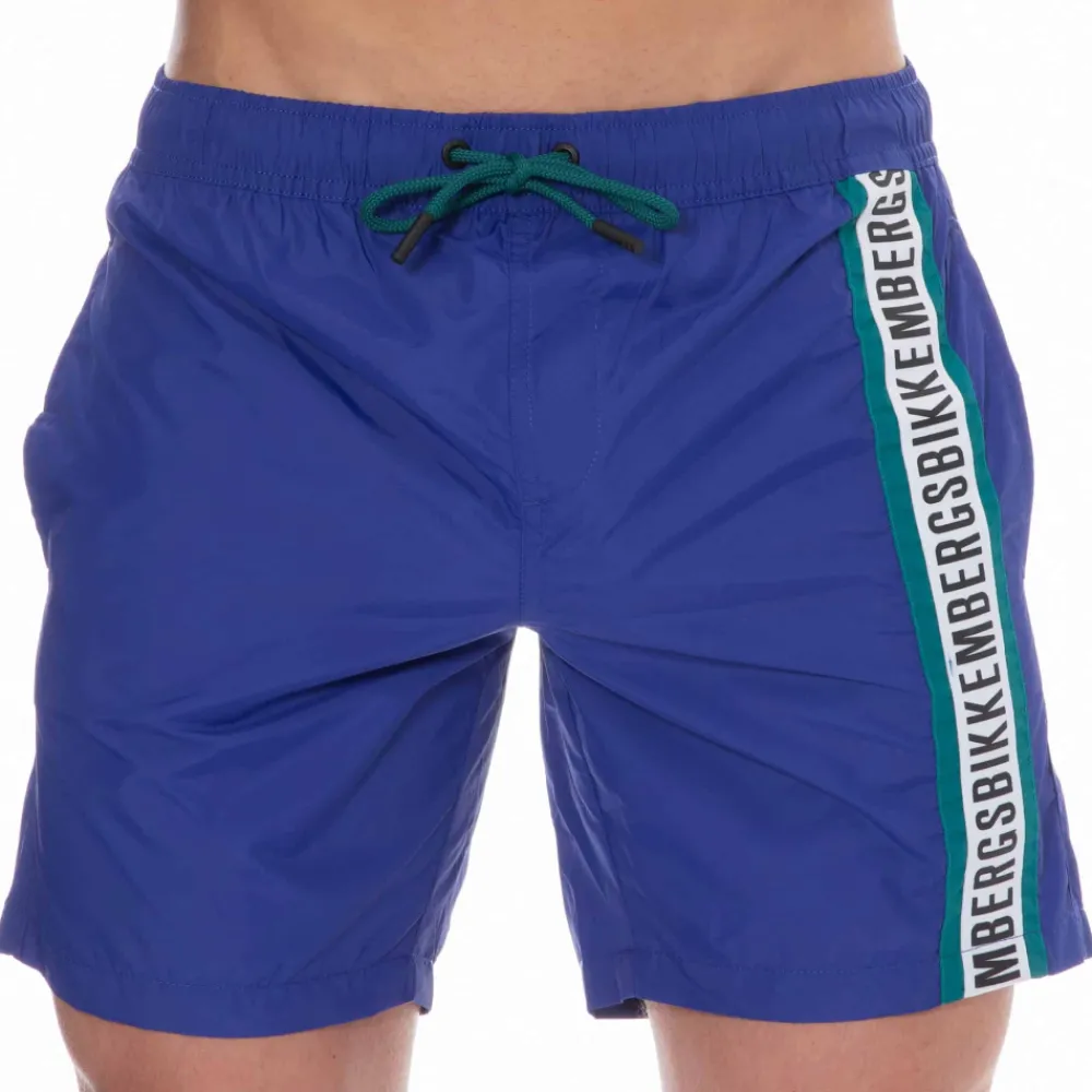 Bikkembergs Shorts De Bain-Short de Bain Logo Tape Bleu Roi