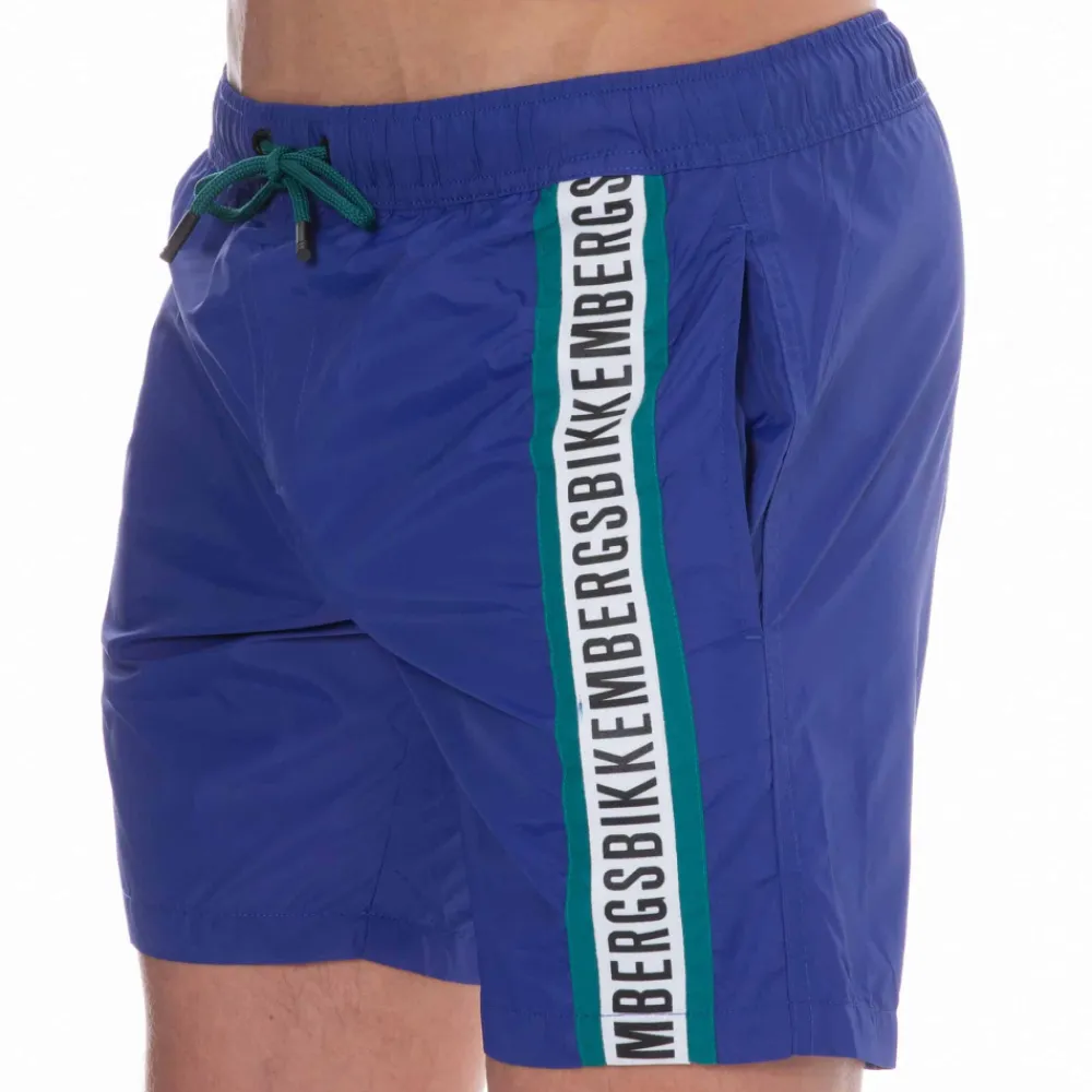 Bikkembergs Shorts De Bain-Short de Bain Logo Tape Bleu Roi