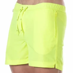 TOF Paris Shorts De Bain-Short de Bain Long Jaune Fluo