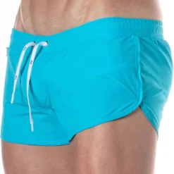 TOF Paris Shorts De Bain-Short de Bain Mini Bleu Turquoise