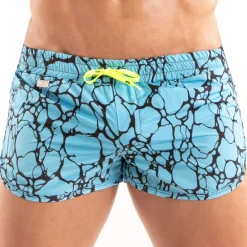 TOF Paris Shorts De Bain-Short de Bain Mini Imprimé Bleu