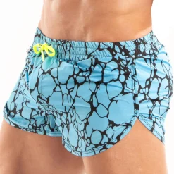 TOF Paris Shorts De Bain-Short de Bain Mini Imprimé Bleu