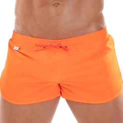 TOF Paris Shorts De Bain-Short de Bain Mini Neon Orange Fluo