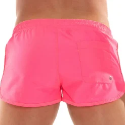 TOF Paris Shorts De Bain-Short de Bain Mini Neon Rose Fluo
