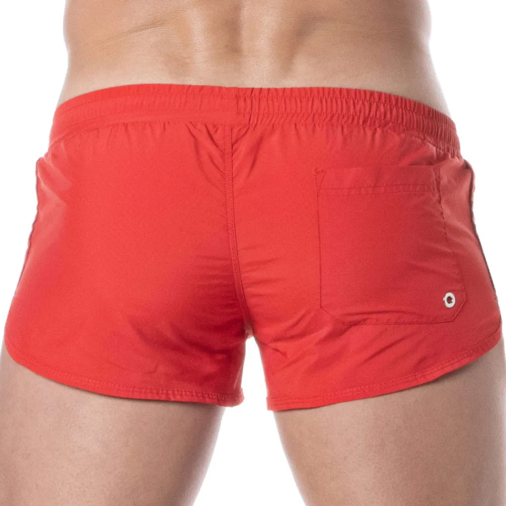 TOF Paris Shorts De Bain-Short de Bain Mini Rouge