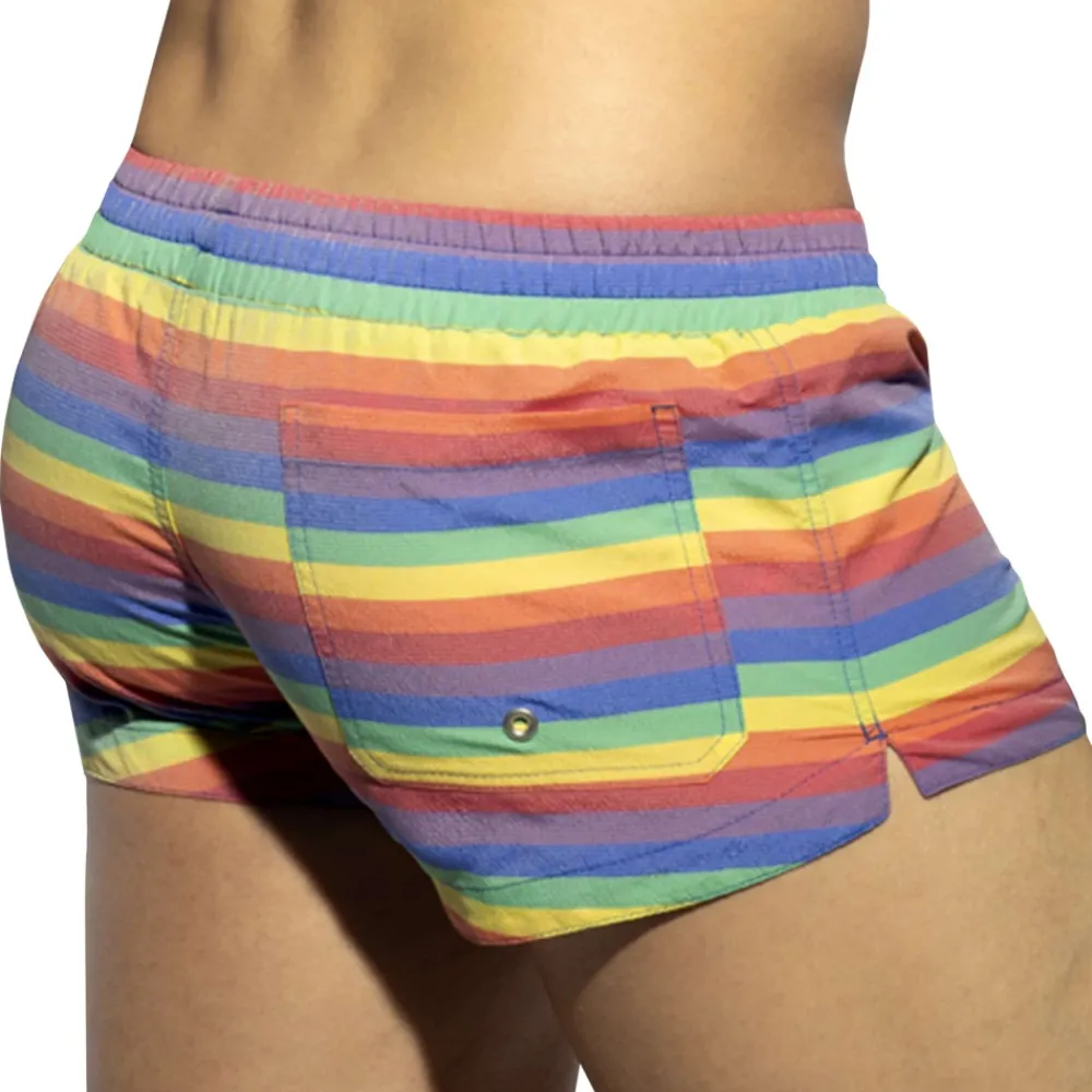 ES Collection Shorts De Bain-Short de Bain Multi Stripes Arc-en-Ciel