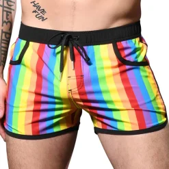 Andrew Christian Shorts De Bain-Short de Bain Pride Arc-en-Ciel