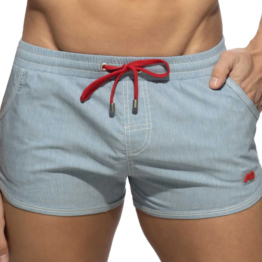 Addicted Shorts De Bain-Short de Bain Rocky Jeans Bleu