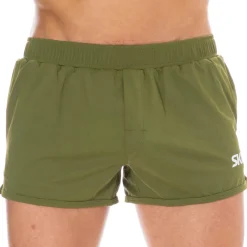 SKU Shorts De Bain-Short de Bain Sport Kaki