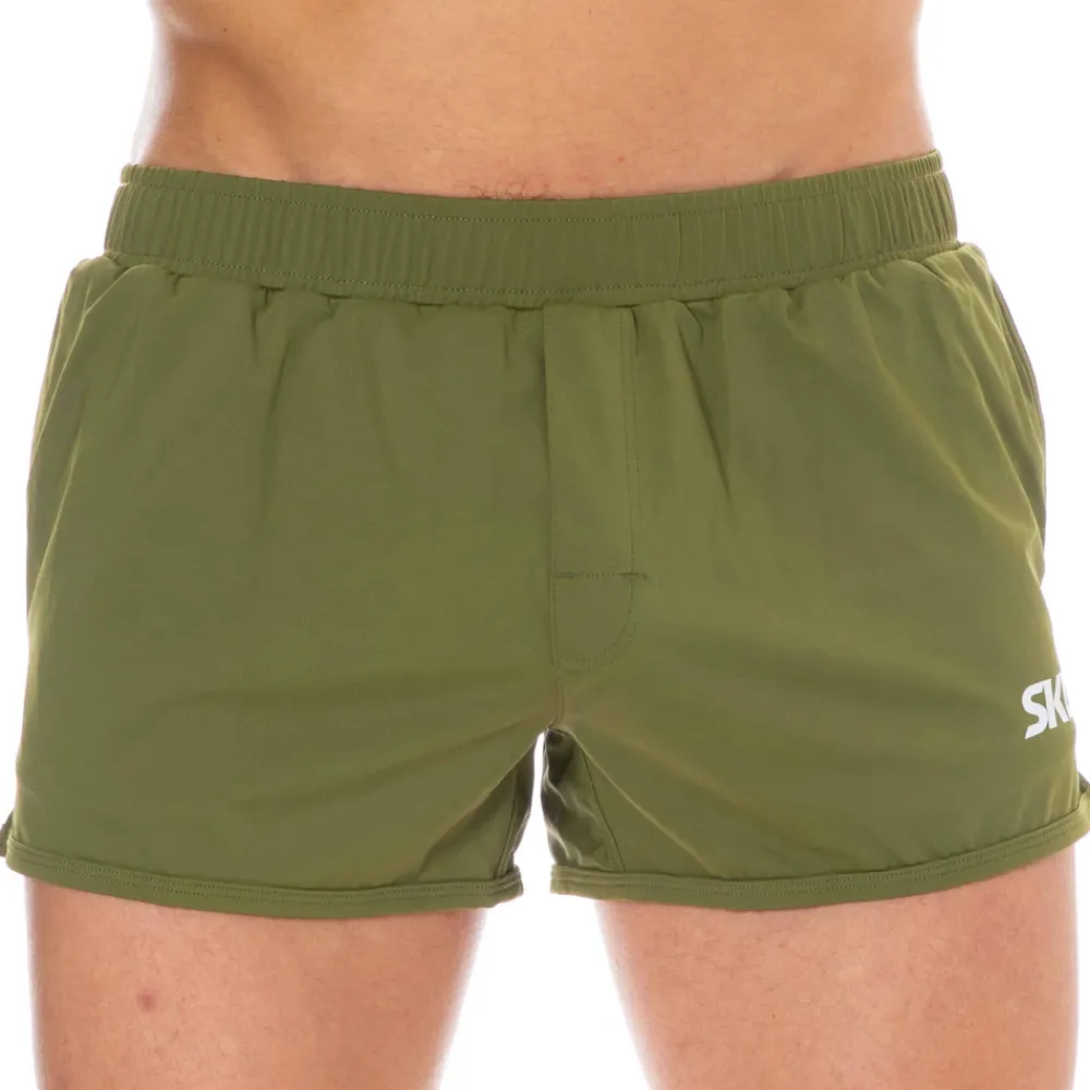 SKU Shorts De Bain-Short de Bain Sport Kaki