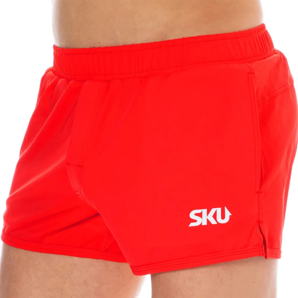 SKU Shorts De Bain-Short de Bain Sport Rouge