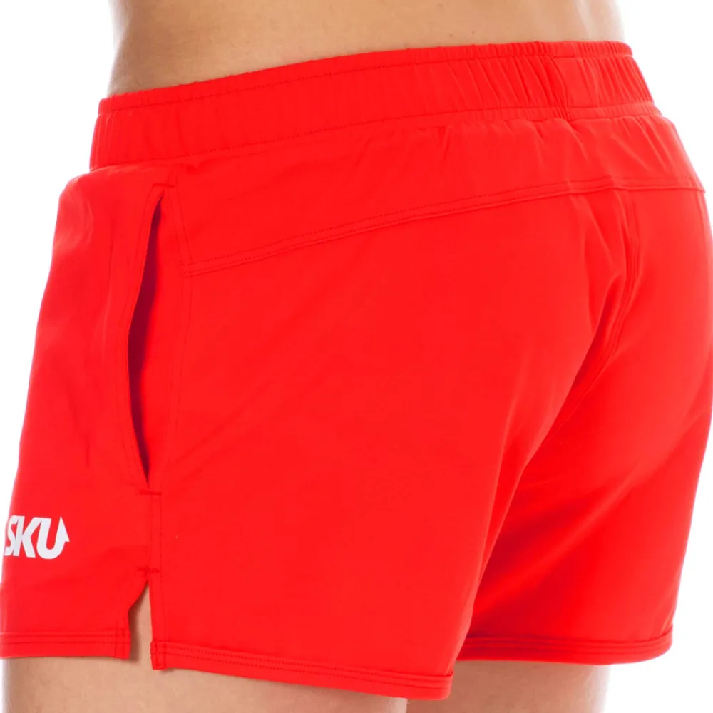 SKU Shorts De Bain-Short de Bain Sport Rouge