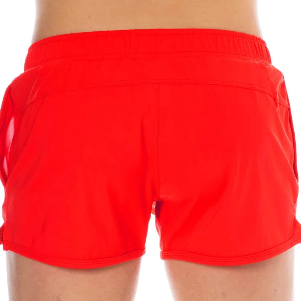 SKU Shorts De Bain-Short de Bain Sport Rouge