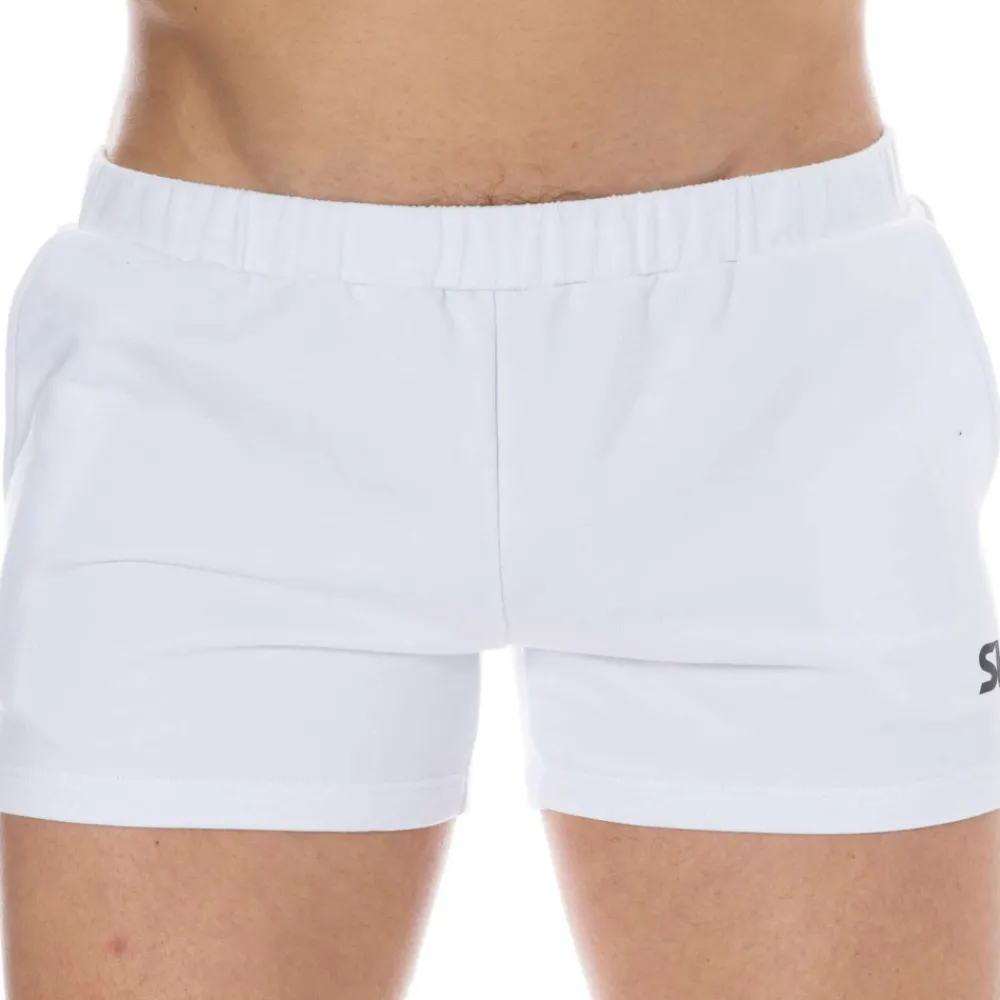 SKU Shorts / Caleçons|Shorts-Short de Sport Coton Blanc